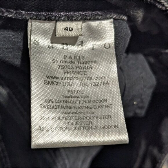 Sandro | Pacifik Flared Jeans in Black - Picture 8 of 9